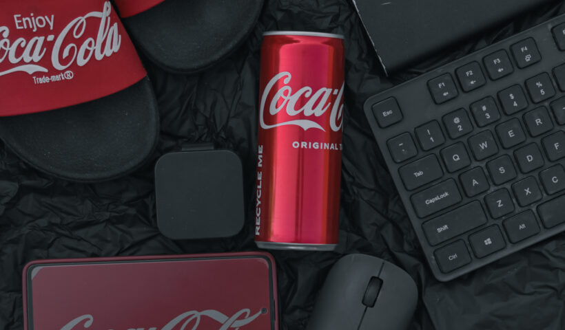 Coca cola can and gadgets